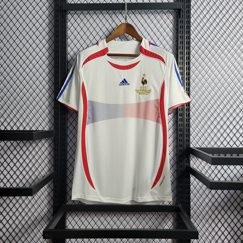 Camisa França Away 2006 Retrô - Branca