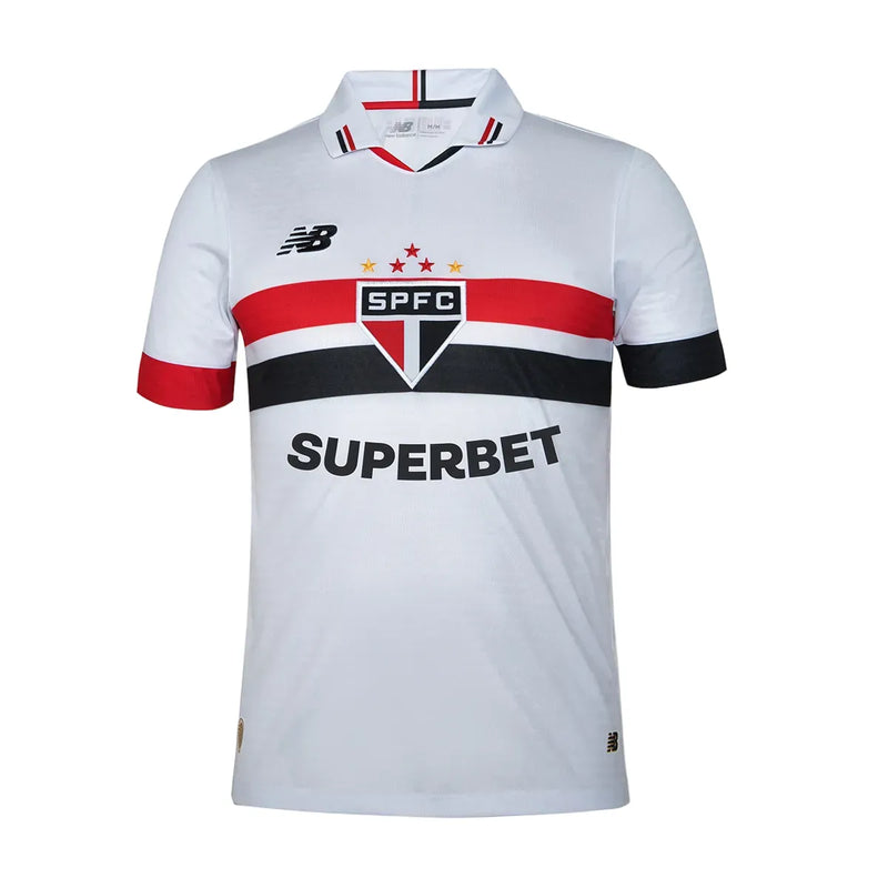 Camisa São Paulo Home 24/25 Jogador Branca - C/ Patrocínio