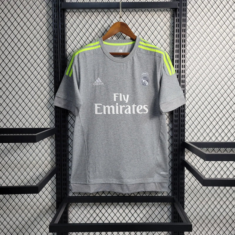 Camisa Real Madrid Away 15/16 Retrô - Cinza