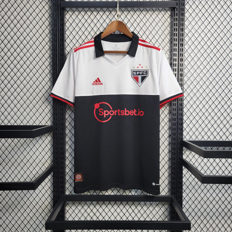 Camisa São Paulo Third 22/23 - Branca e Preta