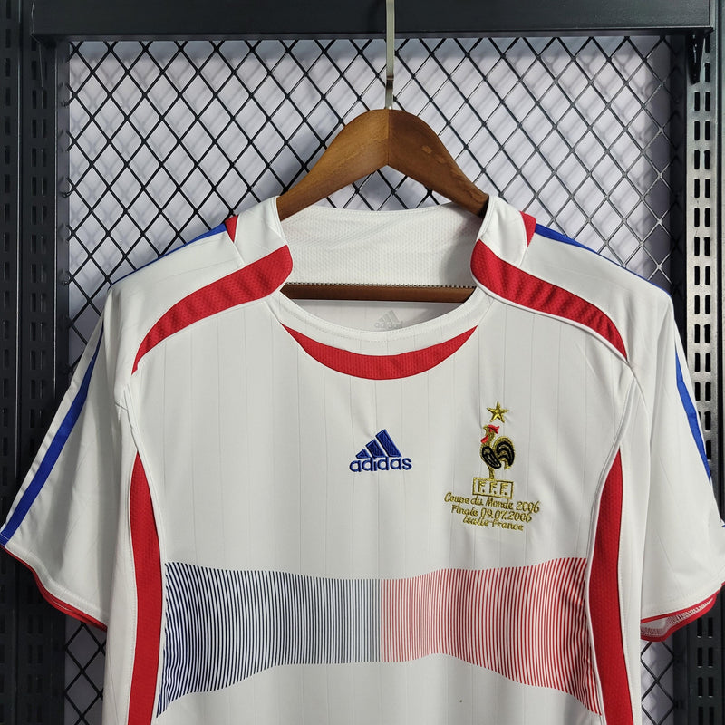 Camisa França Away 2006 Retrô - Branca