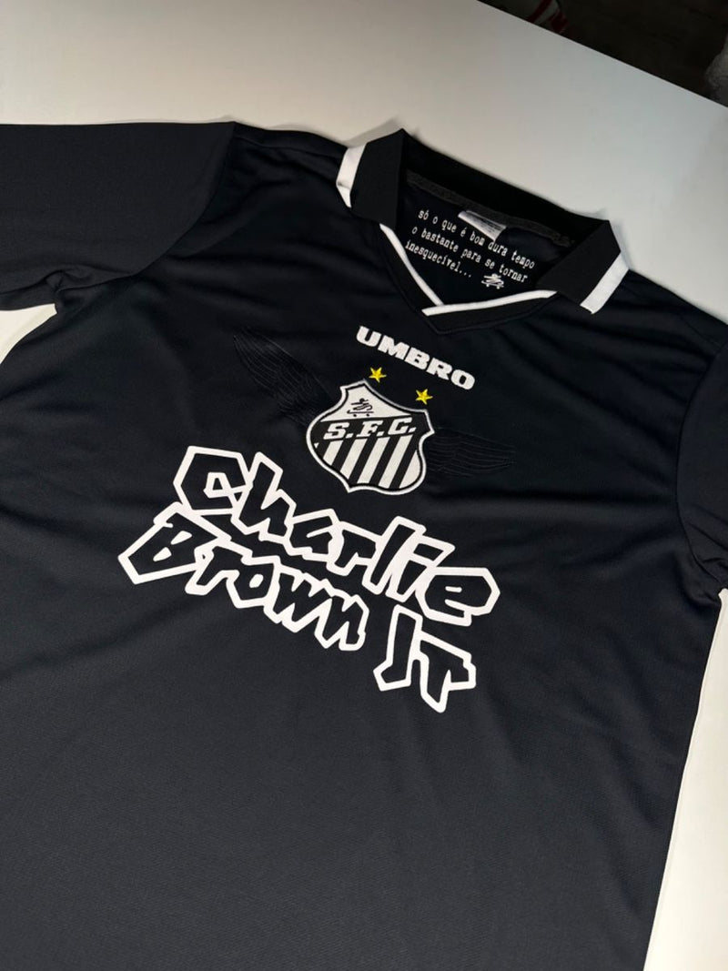 Camisa Santos Charlie Brown Jr. Marginal Alado - Preta