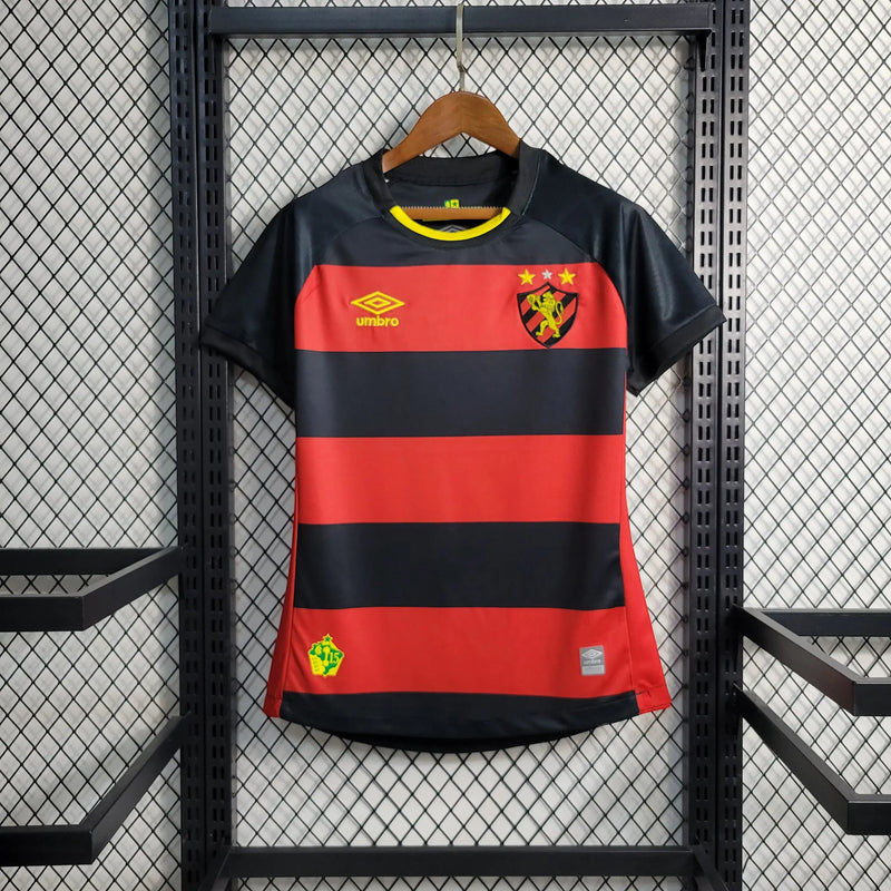 Camisa Sport Recife Home 23/24 Feminina - Vermelha e Preta