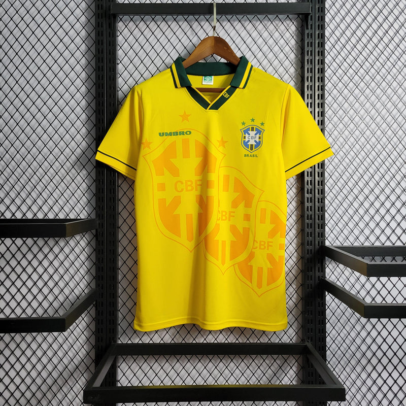 Camisa Brasil Home 1994 Retrô - Amarela