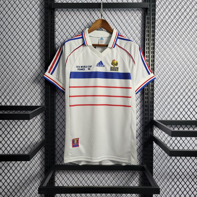 Camisa França Away 1998 Retrô - Branca