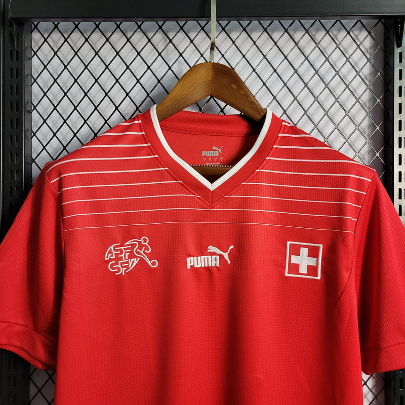 Camisa Suíça Home 2022 - Vermelha