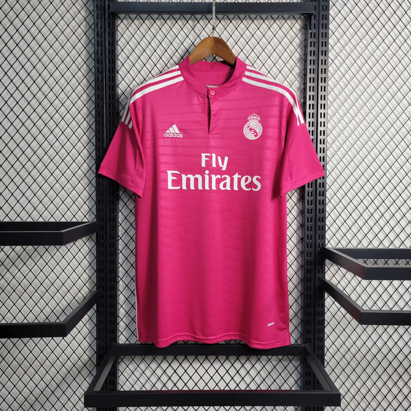 Camisa Real Madrid Away 14/15 Retrô - Rosa