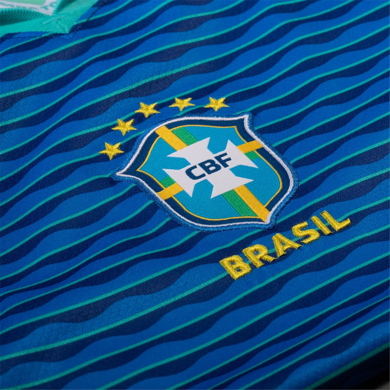 Camisa Brasil Feminina Away 2024 - Azul