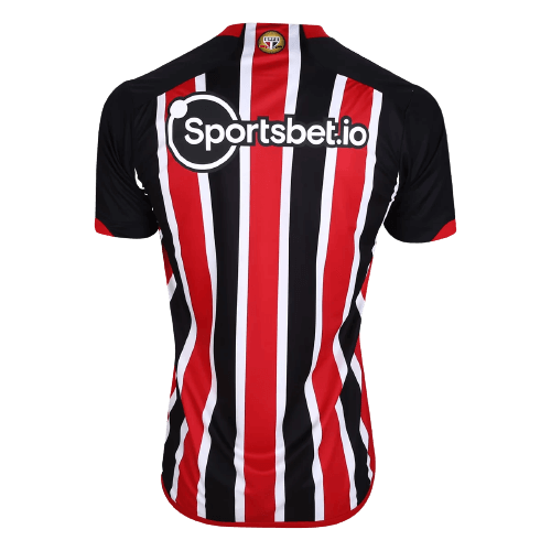 Camisa São Paulo Away 23/24 - Vermelha e Branca + PATCH COPA DO BRASIL