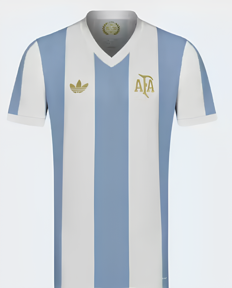 Camisa Argentina 50 Anos - Azul e Branca