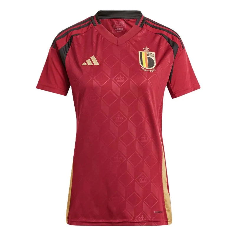 Camisa Bélgica Feminina Home 2024 - Vermelha