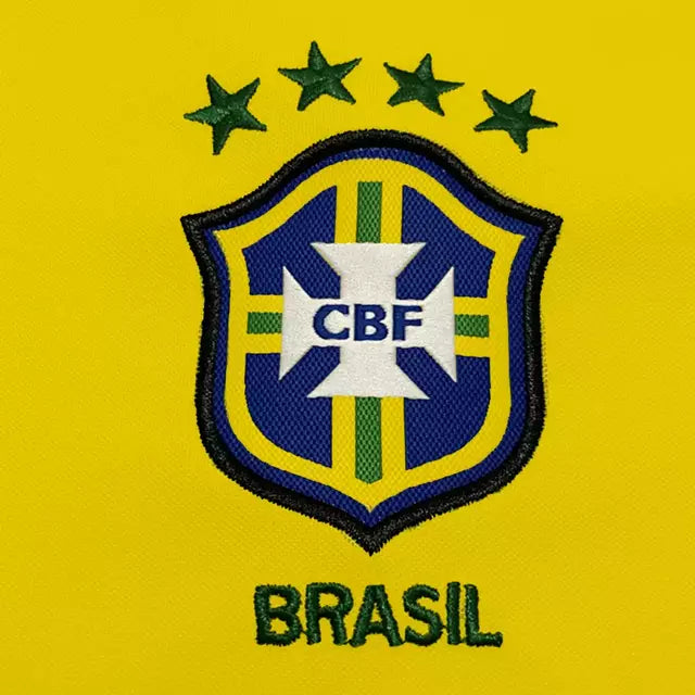 Camisa Brasil Home 1998 Retrô - Amarela