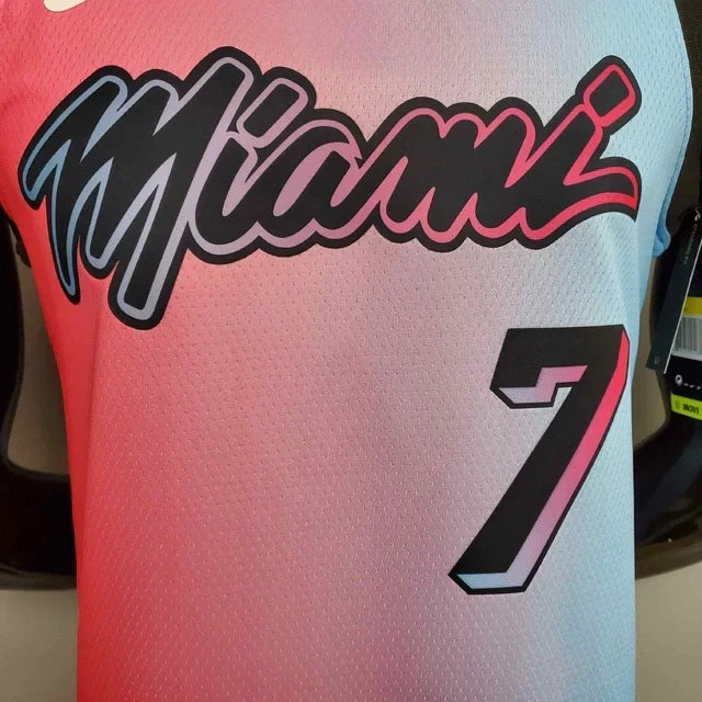 Camisa Regata NBA Miami Heat Rosa e Azul - Nike - Masculina