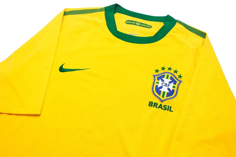 Camisa Brasil Home 2010 Retrô - Amarela