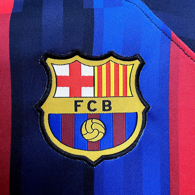 Camisa Barcelona Home 22/23 - Azul e Vermelha