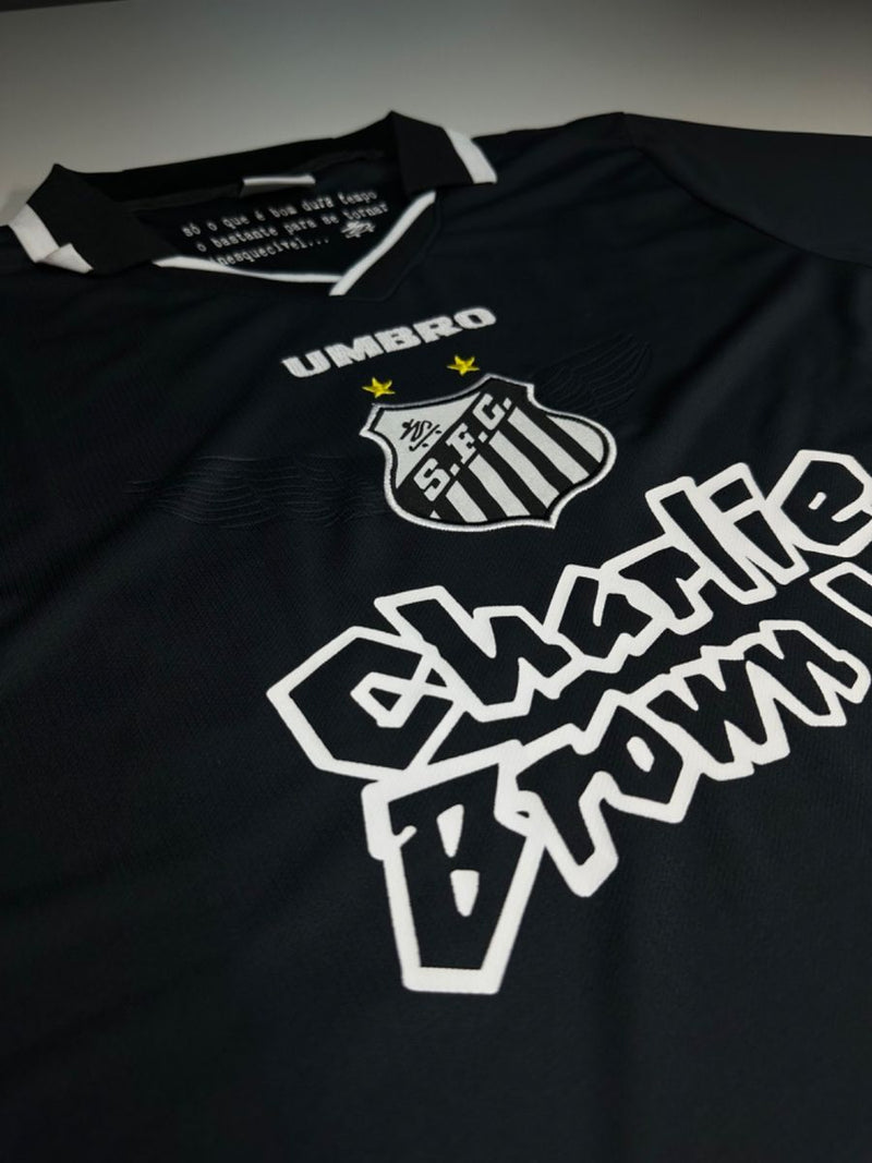 Camisa Santos Charlie Brown Jr. Marginal Alado - Preta