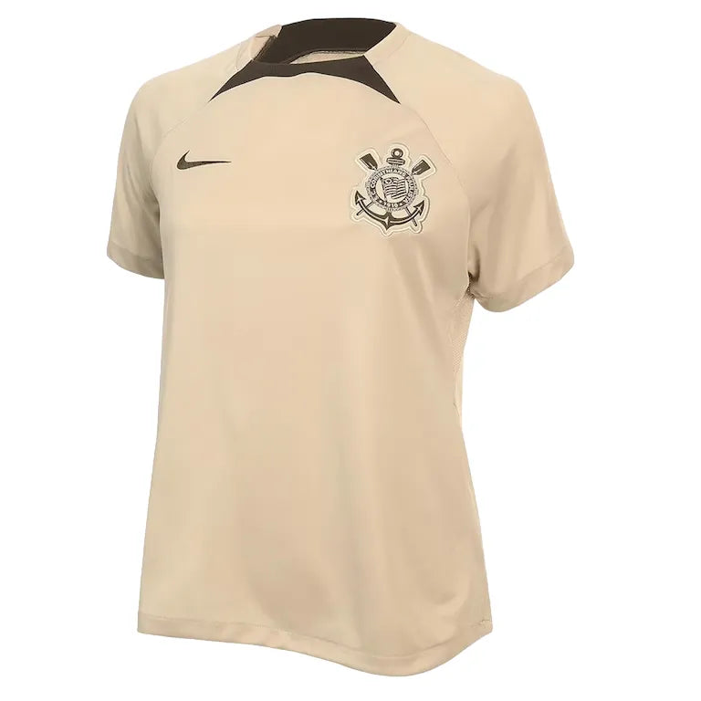 Camisa Corinthians Feminina Treino 24/25 - Bege