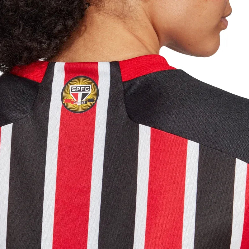 Camisa São Paulo Away 23/24 Feminina - Vermelha e Branca