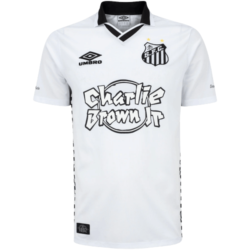 Camisa Santos Charlie Brown Jr. Dias de Glória - Branca