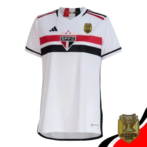 Camisa São Paulo Feminina Home 23/24 - Branca + PATCH COPA DO BRASIL