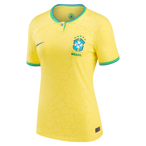 Camisa Brasil Home 2022 Feminina - Amarela