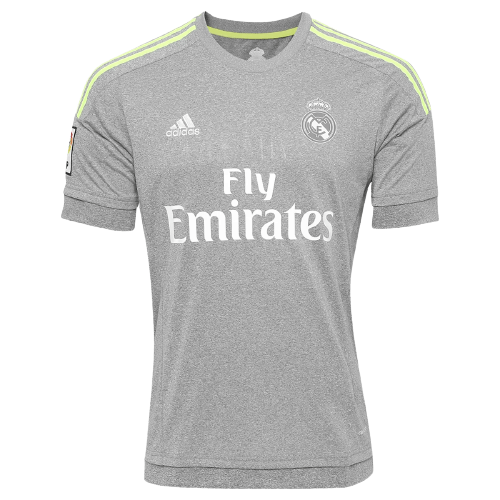 Camisa Real Madrid Away 15/16 Retrô - Cinza