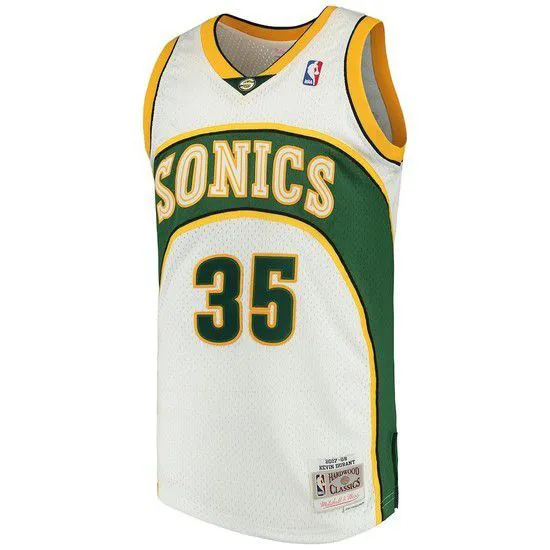 Regata Clássica mitchell E Ness Seattle Supersonics Swingman-Branco