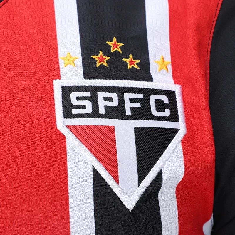 Camisa São Paulo Away 24/25 - Jogador Vermelha e Branca