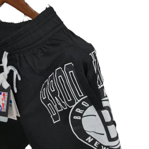 Short NBA Brooklyn 23/24 Masculino - Preto