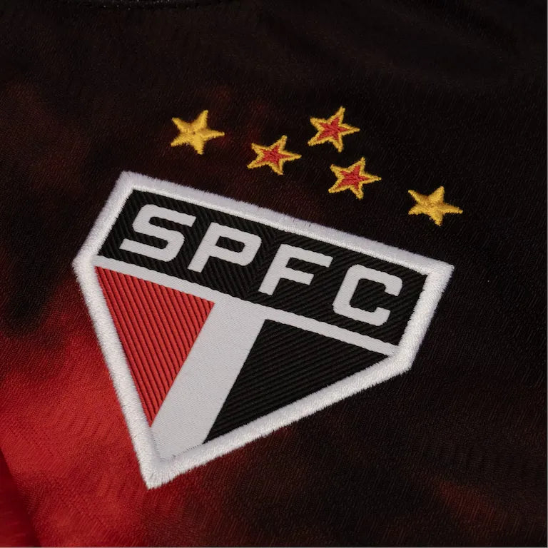 Camisa São Paulo Third 24/25 Jogador - Preta e Vermelha